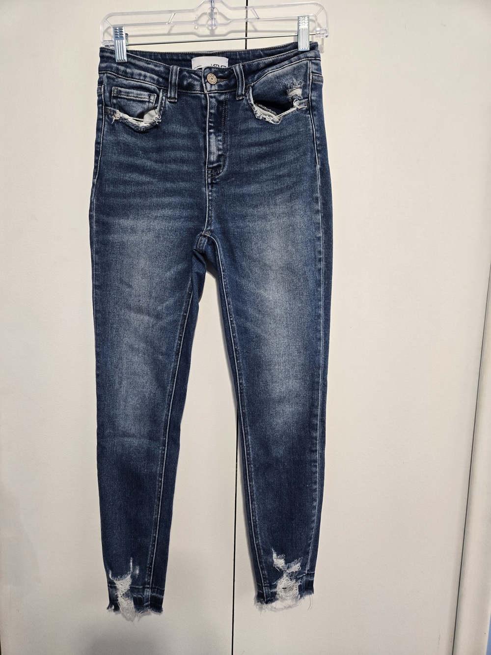 VERVET‎ Los Angeles Distressed High Rise Skinny Jeans Size 27
